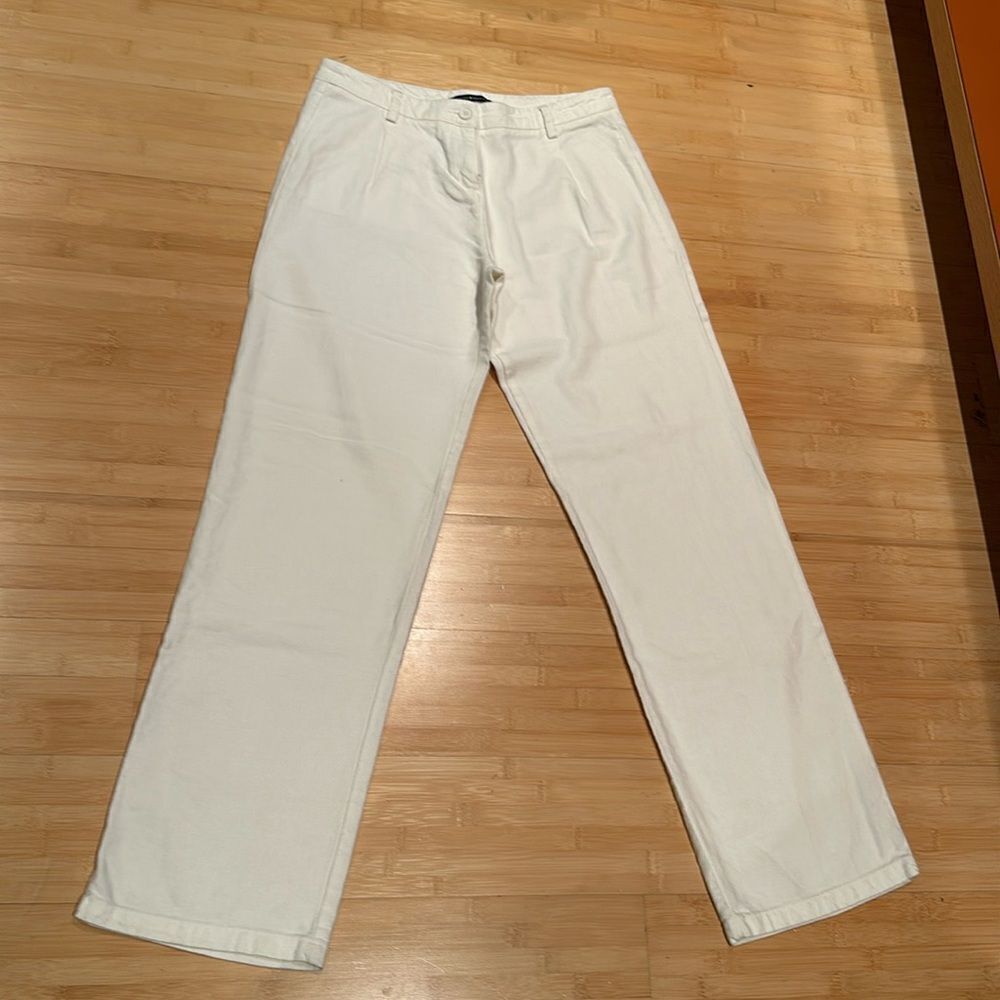 Brandy Melville white wide legged pants
